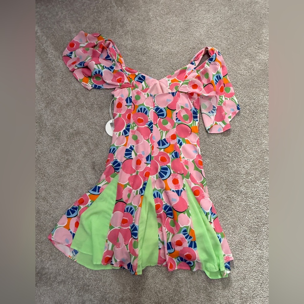 Staud - Chiquita Mini Dress - Colorful and Fruity - NWT - size 4 - Picture 16 of 16